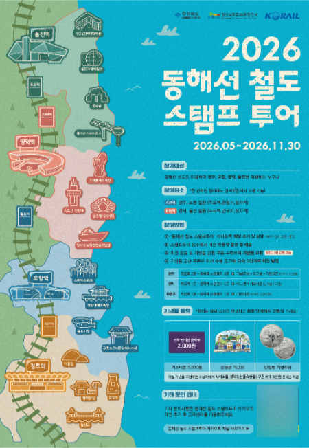동해선 철도스탬프투어 포스터. 경북문화관광공사 제공