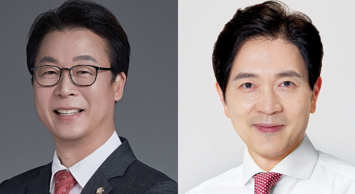 곽규택 의원(왼쪽)과 박성훈 의원(오른쪽). 국민의힘 제공