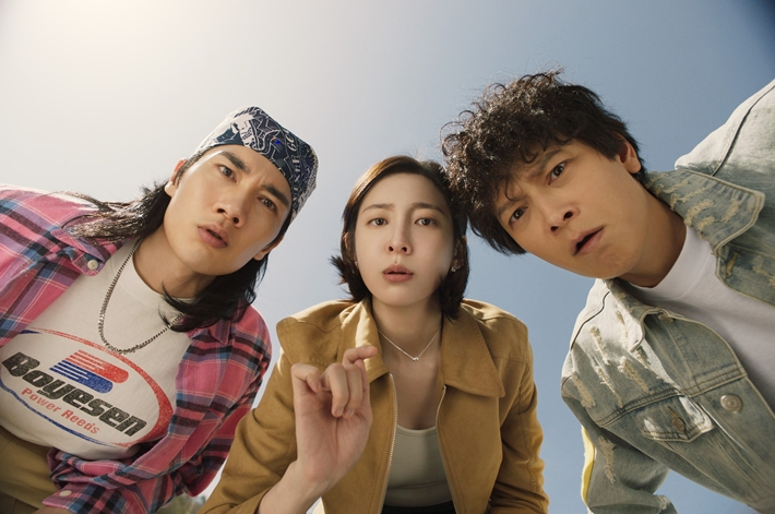 '와일드 씽'에 출연한 배우 엄태구, 박지현, 강동원. 롯데엔터테인먼트 제공
