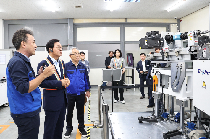 박완수 경남지사 창원 태림산업 방문. 경남도청 제공 
