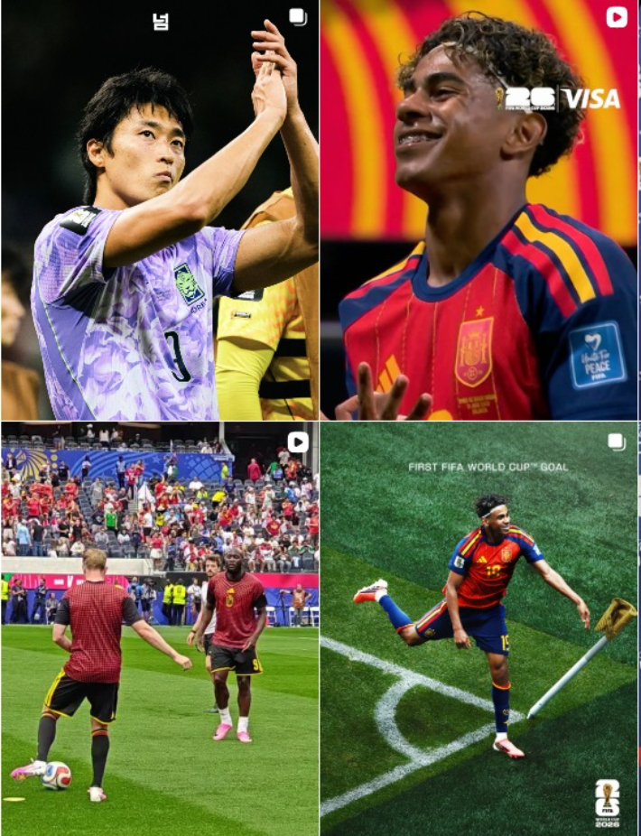 FIFA 인스타그램에 등록된 계시물 일부. FIFA 인스타그램 캡처