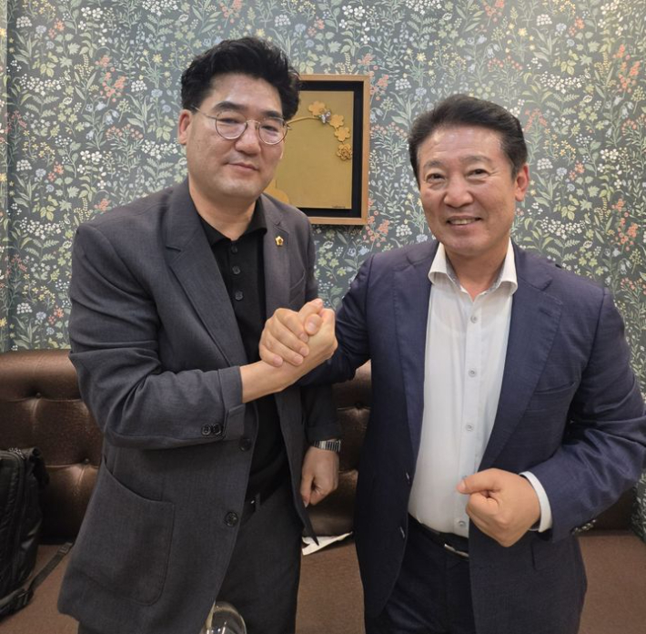 심철의 당선인과 전경선 당선인. 두 당선인 측 제공