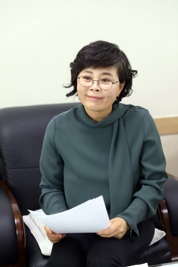 김미경 더불어민주당 수원시의회 전반기 의장 후보. 수원시의회 제공