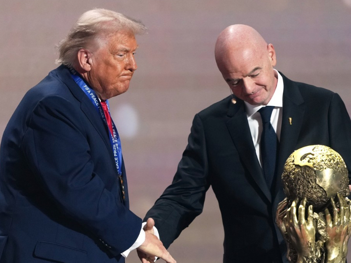 도널드 트럼프 미국 대통령과 잔니 인판티노 FIFA 회장. 연합뉴스