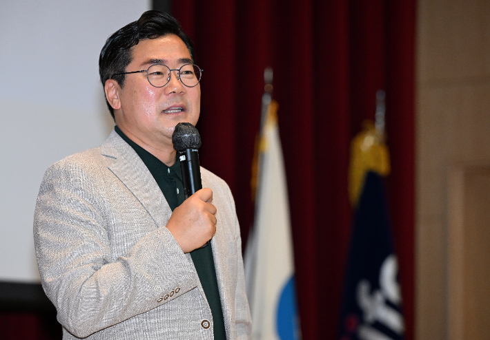 박찬대 인천시장 당선인 모습. 인수위 제공