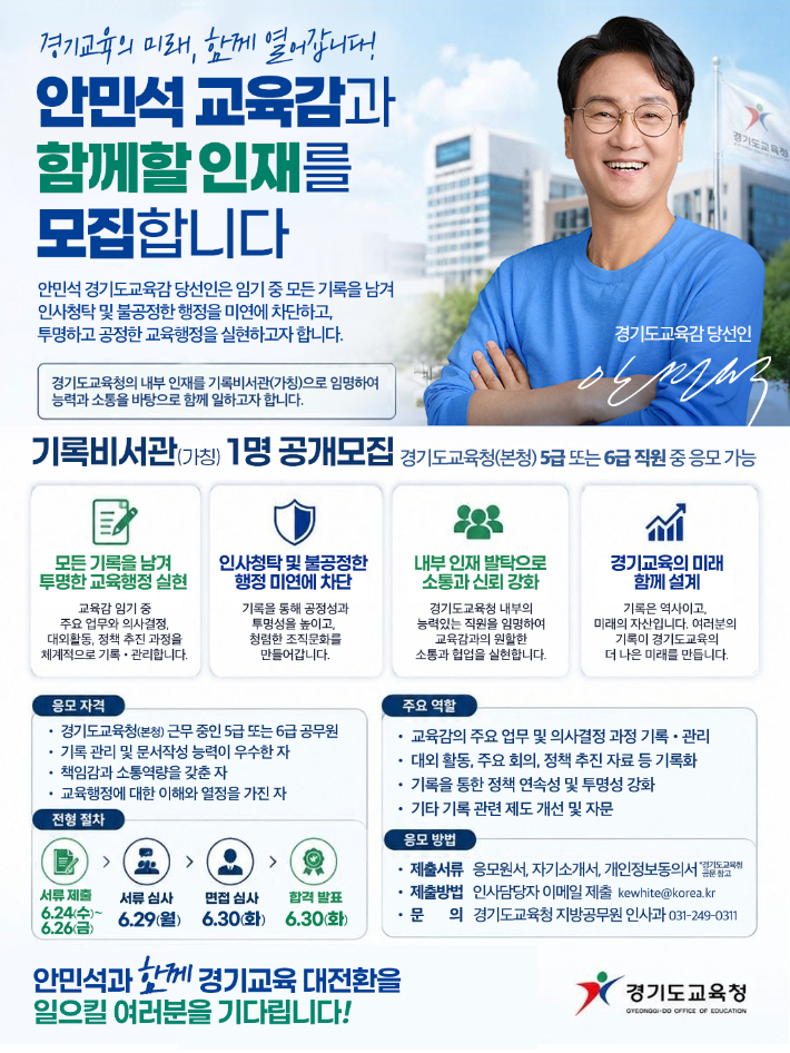 안민석 경기도교육감직 인수위원회 제공