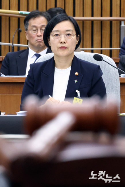 25일 서울 여의도 국회에서 한성숙 국무총리 후보자에 대한 인사청문회가 열리고 있다.