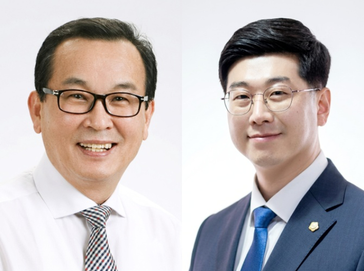 왼쪽부터 최주만, 김동헌 전주시의원 당선인. 전주시의회 제공