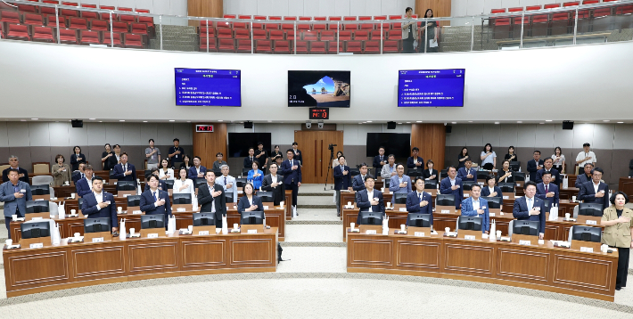 제13대 충남도의원 당선인들. 충남도의회 제공