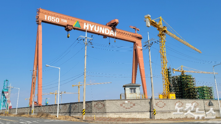 전북 군산조선소. 도상진 기자