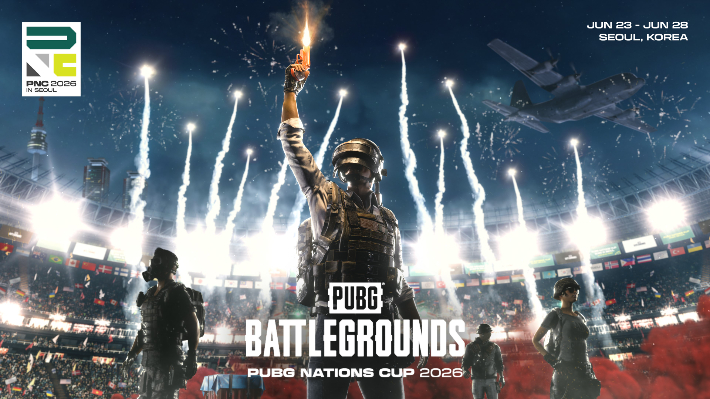 크래프톤이 26일 PUBG: 배틀그라운드의 국제 e스포츠 대회 펍지 네이션스 컵 2026 in Seoul 그랜드 파이널의 막을 올렸다. 크래프톤 제공