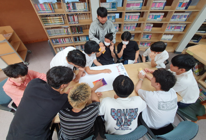 김제 지평선고등학교 수업 모습. 전북교육청 제공