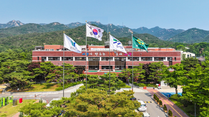경기 과천시청사 전경. 과천시 제공