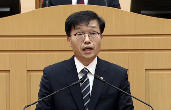 진보당 윤민호 전남광주통합특별시의원. 전남광주통합특별시의회 제공