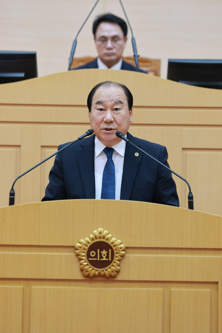 강정일 의원. 전남광주통합특별시의회 제공