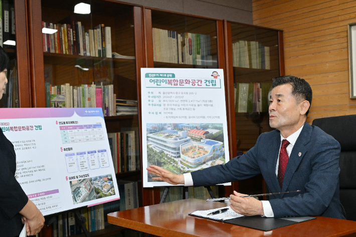 김영길 중구청장은 7월 1일 중구  민선 9기 첫 단추로 '어린이 복합문화공간' 조성을 추진한다. 중구청 제공