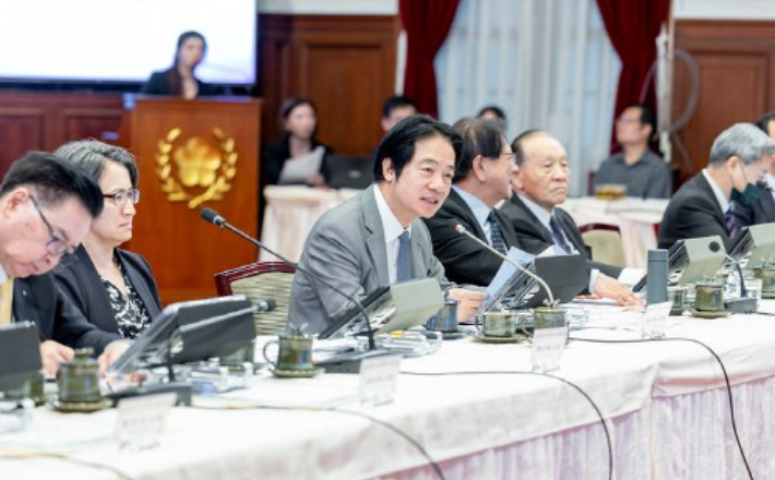 발언하는 라이칭더 대만 총통. 연합뉴스