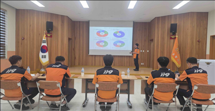 제38회 소방정책 콘퍼런스 참가하는 강원소방본부 직원들. 강원소방본부 제공