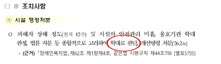 대전CBS가 확보한 행정처분 명령서.