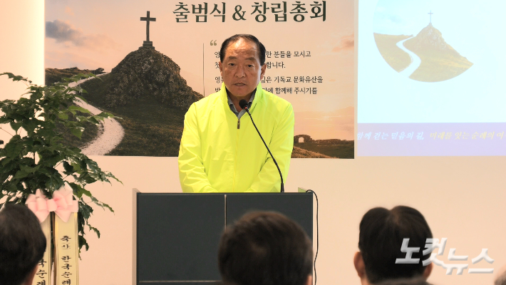 축사를 하고 있는 이병선 강원 속초시장. 전영래 기자