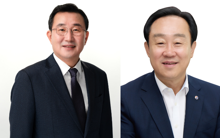 더불어민주당 강석주·국민의힘 천영기 후보. 선관위 제공  