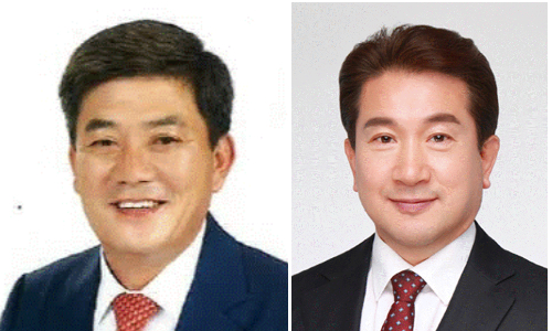 왼쪽부터 김철수 의장, 조민성 부의장. 포항시의회 제공