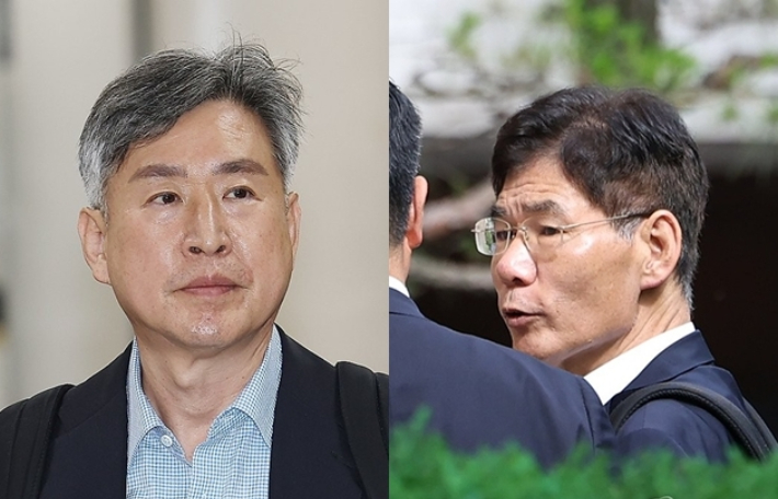 김종욱 전 해경청장·안성식 전 기획조정관. 연합뉴스