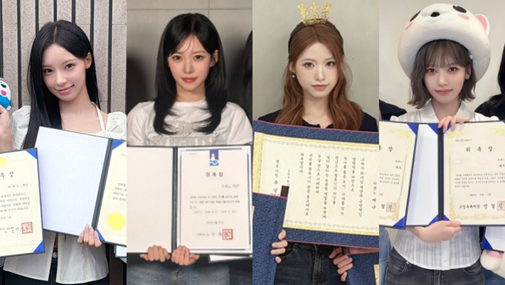 고향 지자체의 홍보대사로 위촉된 리센느 국내 멤버들. 왼쪽부터 원이(거제), 리브(수원), 제나(경주), 메이(고양). 각 지자체 제공