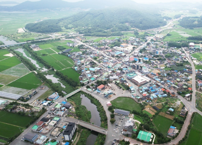 일반농산어촌개발 공모 선정-장흥군 관산읍 전경. 전남광주통합특별시 제공