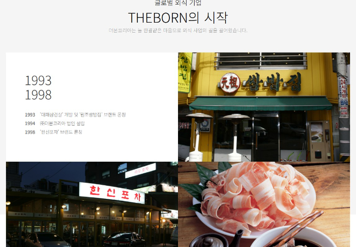 백종원 더본코리아 대표는 1998년 대패삼겹살 상표 등록을 마쳤고, 더본 코리아는 이를 더본의 시작으로 소개해왔다. 더본코리아 홈페이지 캡처