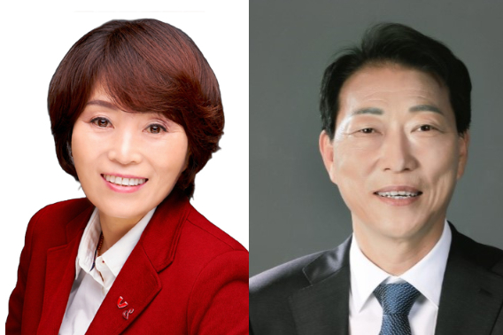 왼쪽부터 임주의 의회운영위원장, 김영헌 자치행정위원장. 포항시의회 제공