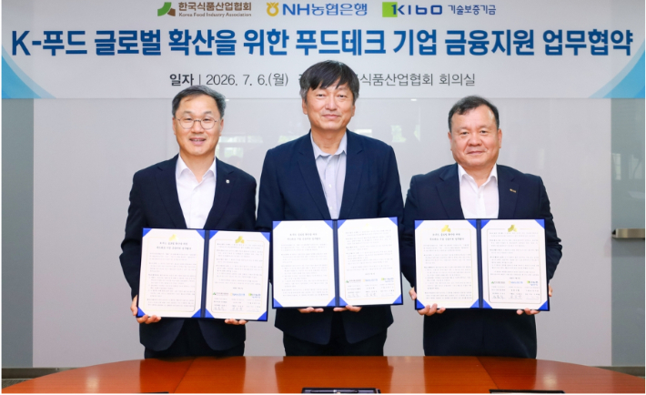 금융지원 업무 협약식. 기술보증기금 제공