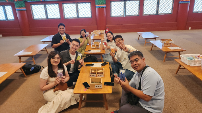 산청 동의보감촌 팸투어. 경남도청 제공 