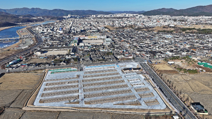 경주 황리단길 대형 환승주차장. 경주시 제공 