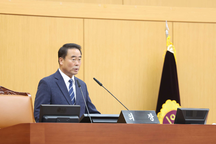 제10대 대전시의회 전반기 의장에 조성칠 의원