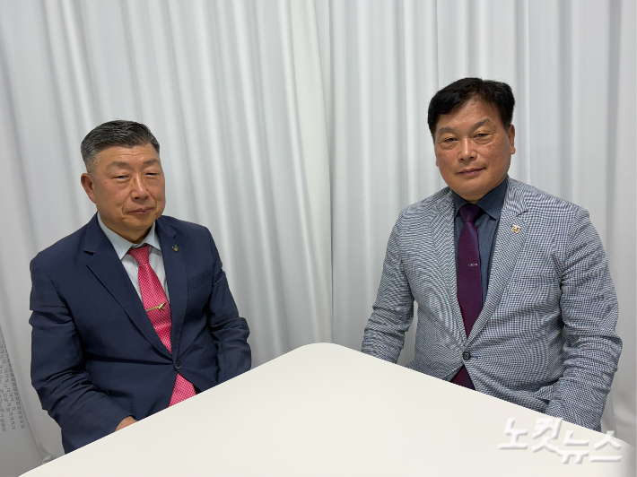 권영균 목사(길선교회,이순신리더십국제센터), 손익준 교육연구소장(이순신리더십국제센터).  경남CBS