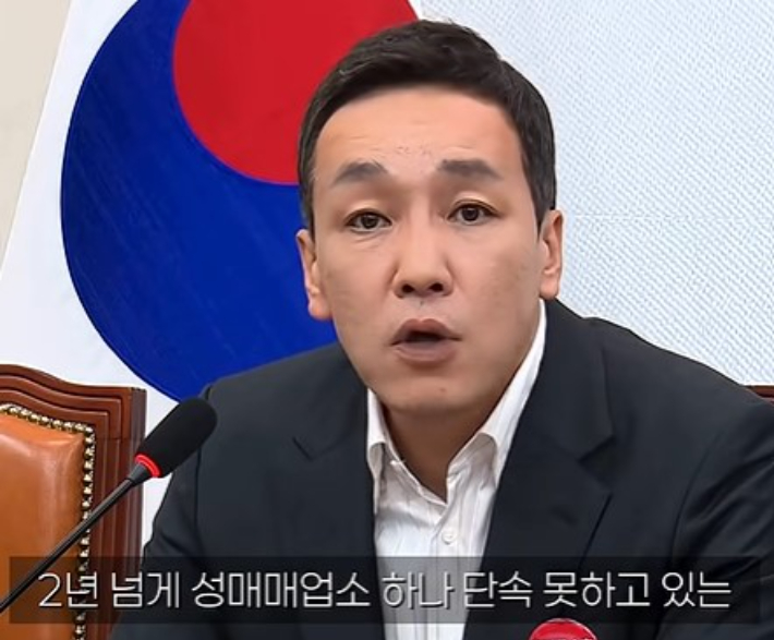 김민수 국민의힘 최고위원이 지난 9일 국회에서 열린 최고위원회의에서 발언하고 있다. 김민수TV 유튜브