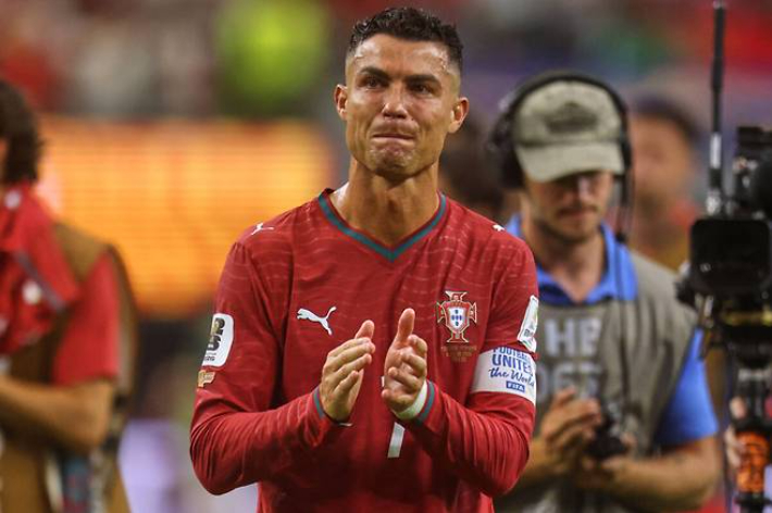 2026 FIFA 북중미 월드컵 16강 탈락 이후 크리스티아누 호날두의 모습. 연합뉴스