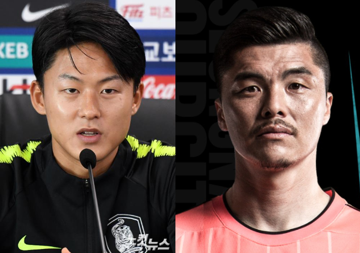 이승우(왼쪽)와 김영남. 자료사진·성남FC 제공