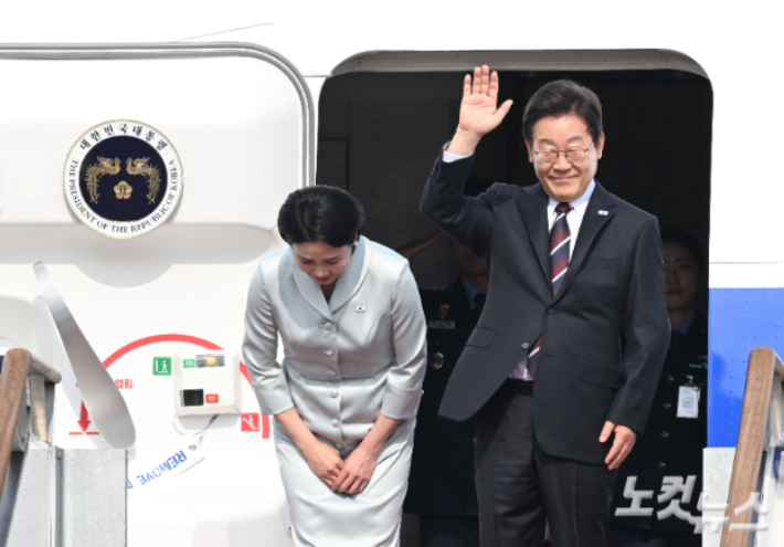이재명 대통령과 부인 김혜경 여사. 류영주 기자