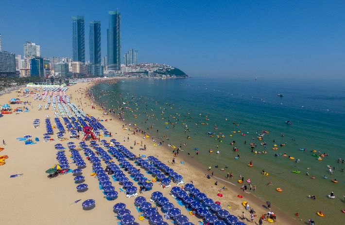 해운대해수욕장. 해운대구청 제공