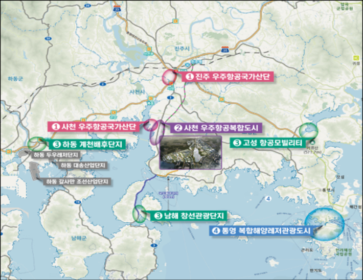 서부경남 경제자유구역 예정지. 경남도청 제공 