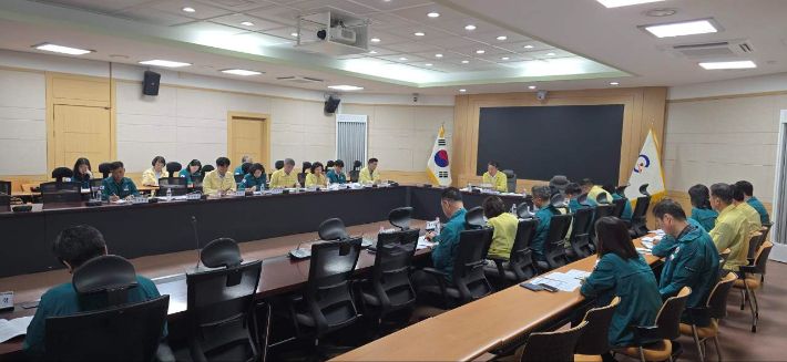 폭염 대응 긴급회의. 광양시 제공