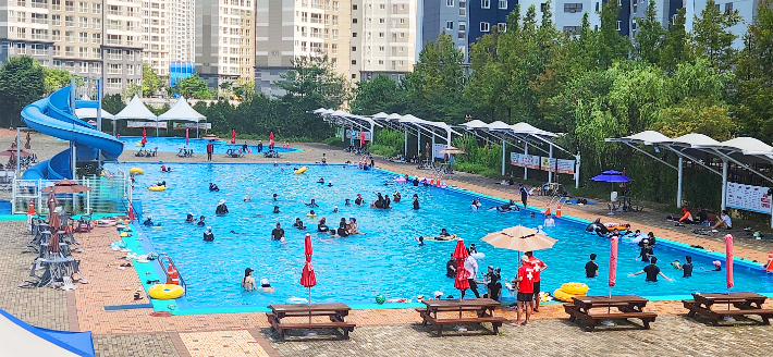 로하스산호빛공원 수영장. 대전 대덕구 제공