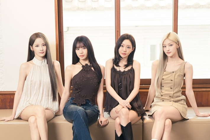 키스오브라이프는 지난달 29일 서울 강남구의 한 카페에서 새 싱글 '스웻' 발매 기념 라운드 인터뷰를 열었다. S2엔터테인먼트 제공