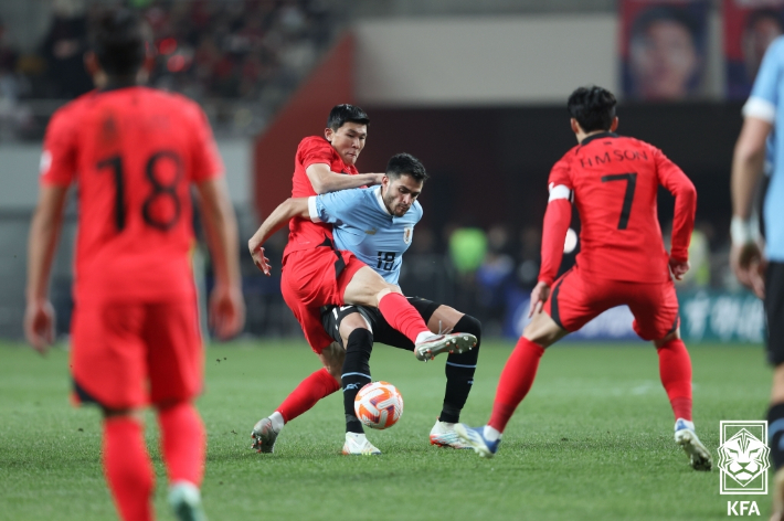 2023년 열린 우루과이전. 대한축구협회 제공