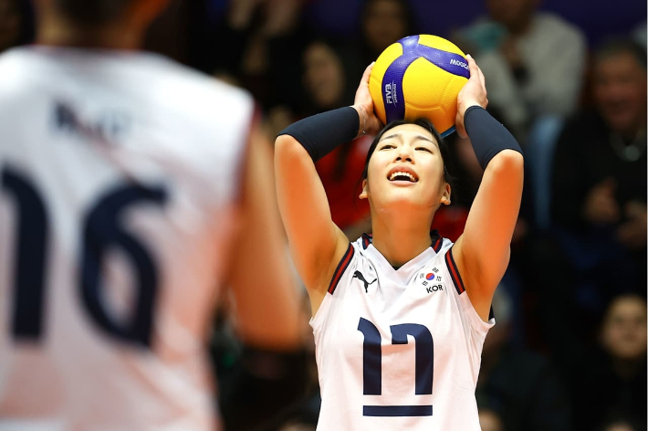 대표팀 에이스 손서연. 국제배구연맹(FIVB)