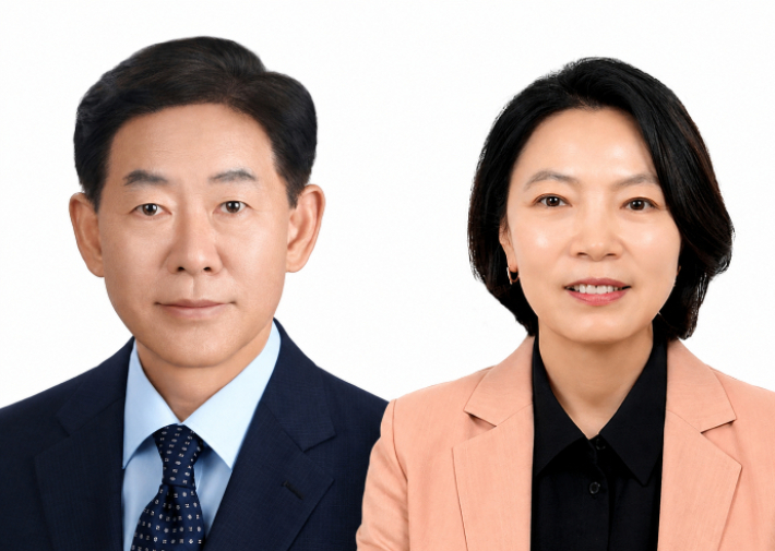 백승주(왼쪽), 윤난실 부시장 후보 지명자. 전남광주통합특별시 제공