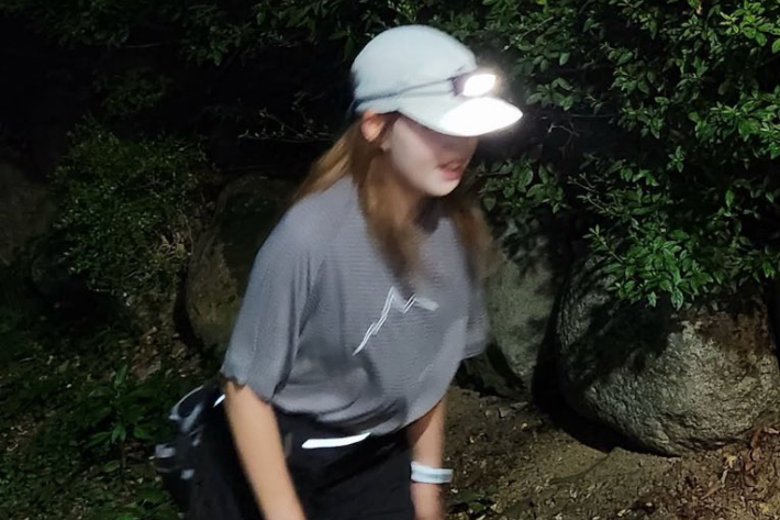 한 여름에도 러닝을 즐기는 러너 신유하씨. 신유하씨 제공