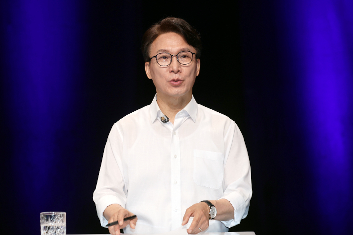 더불어민주당 김민석 당 대표 후보. 연합뉴스